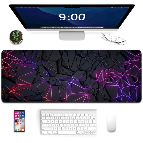 Purple Ray Gaming Mouse Pad 80cm